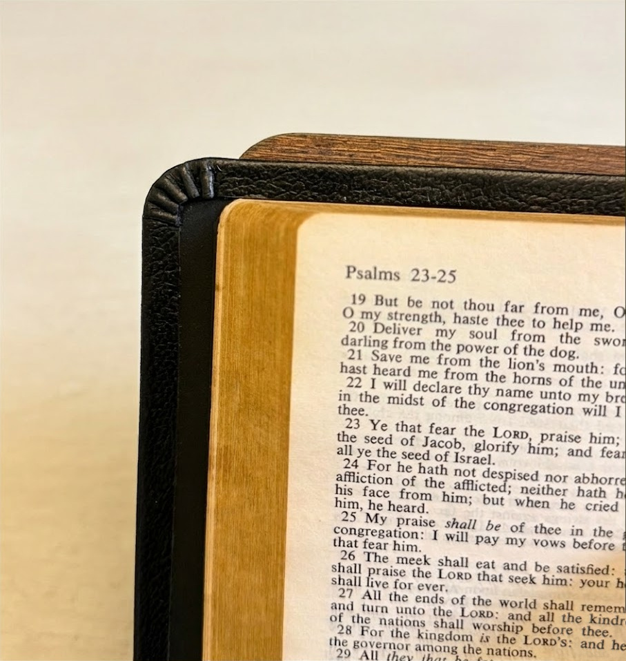 Finished rebound Bible
