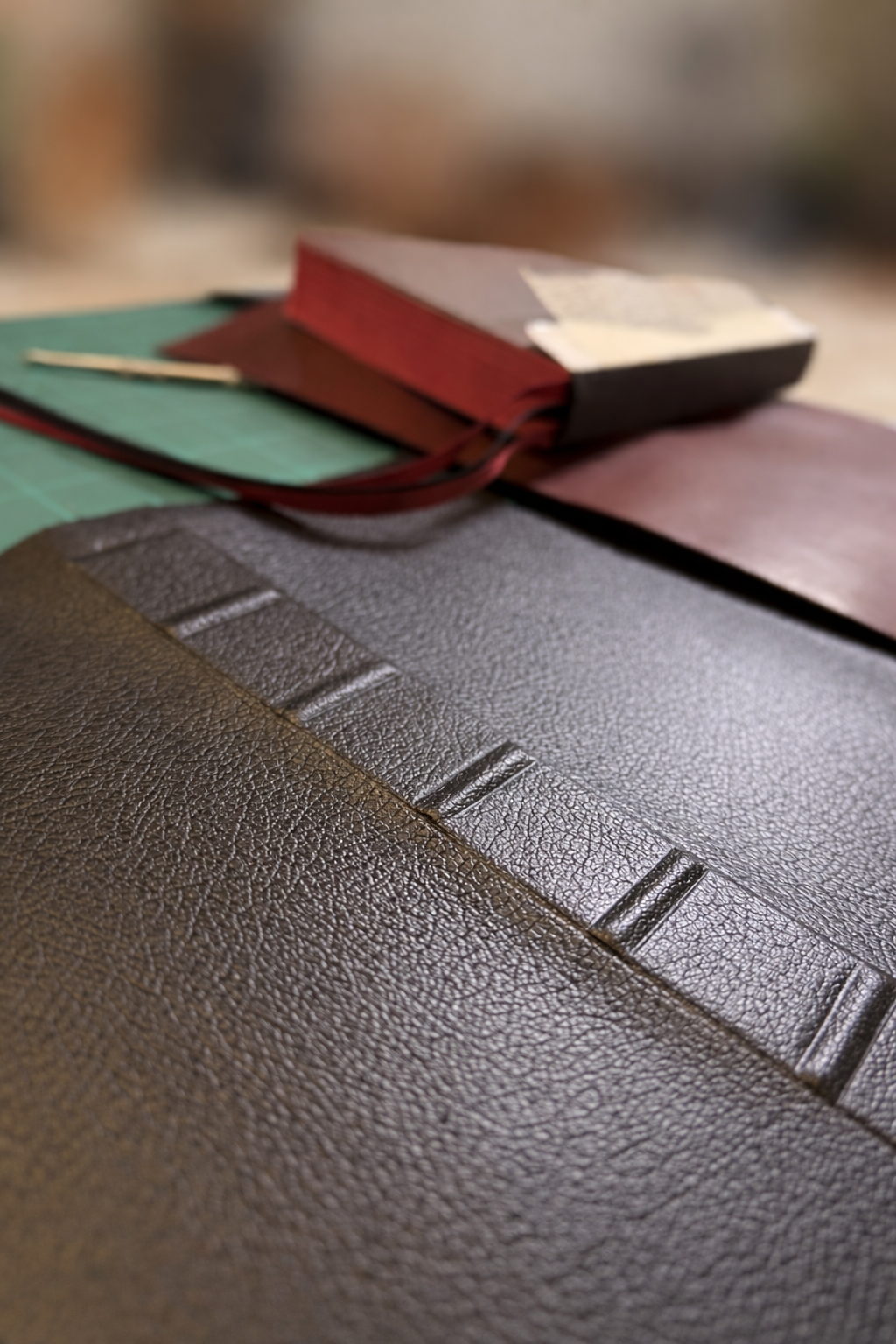 Ribbon markers positioned